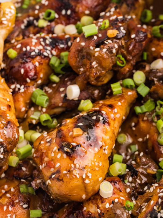Slow Cooker Chicken Legs (sticky honey sauce)