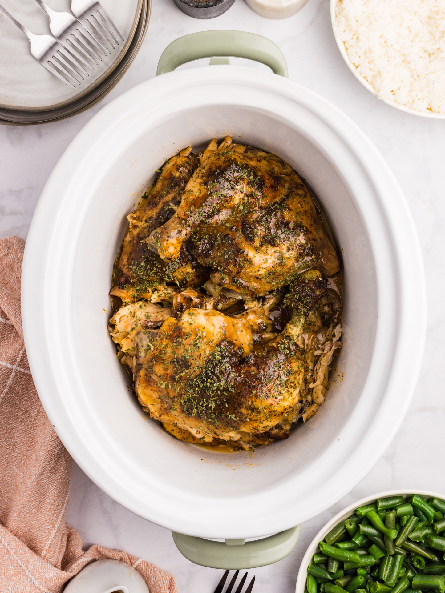 Slow Cooker Chicken Leg Quarters