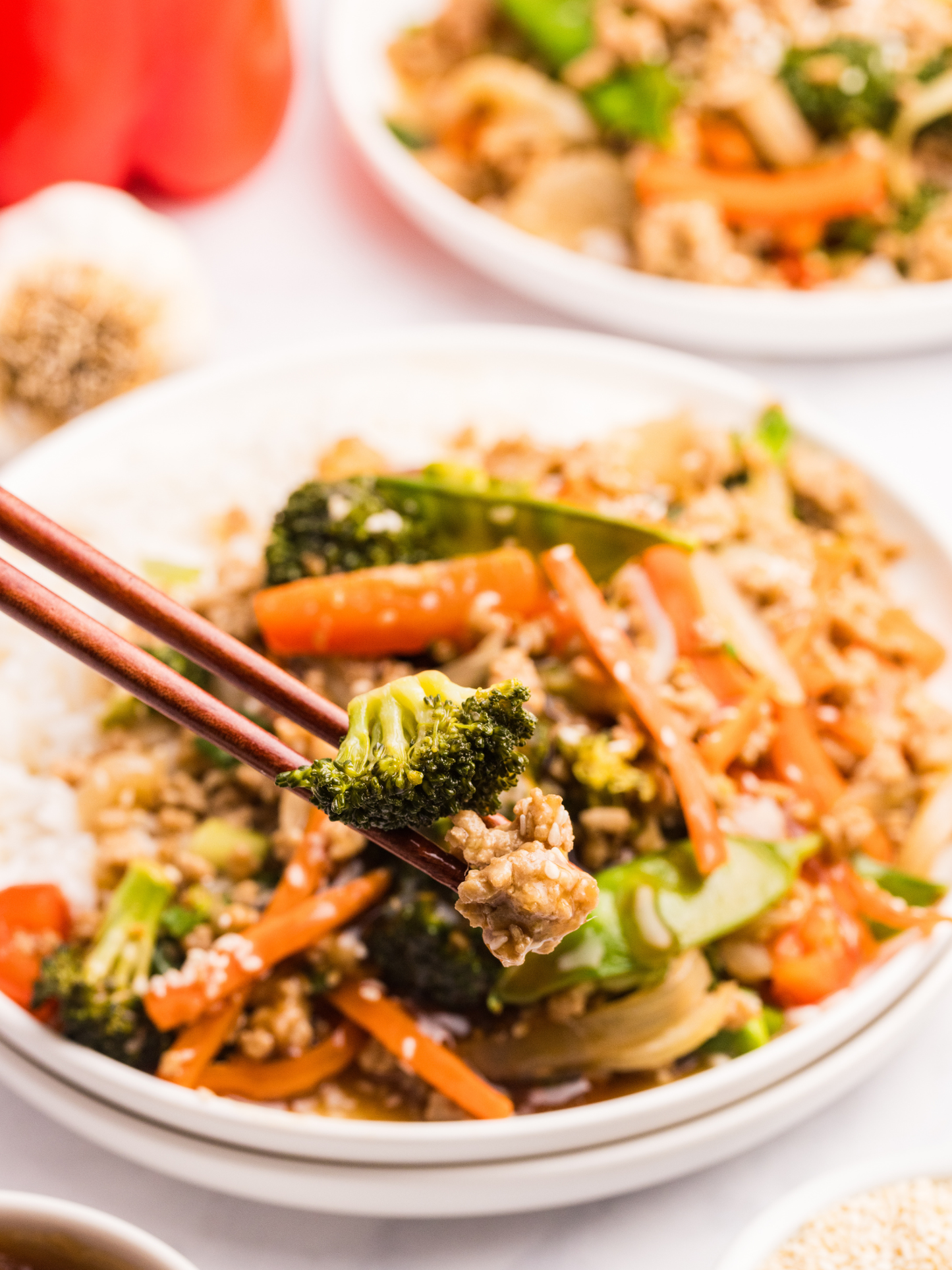 Ground Chicken Stir Fry