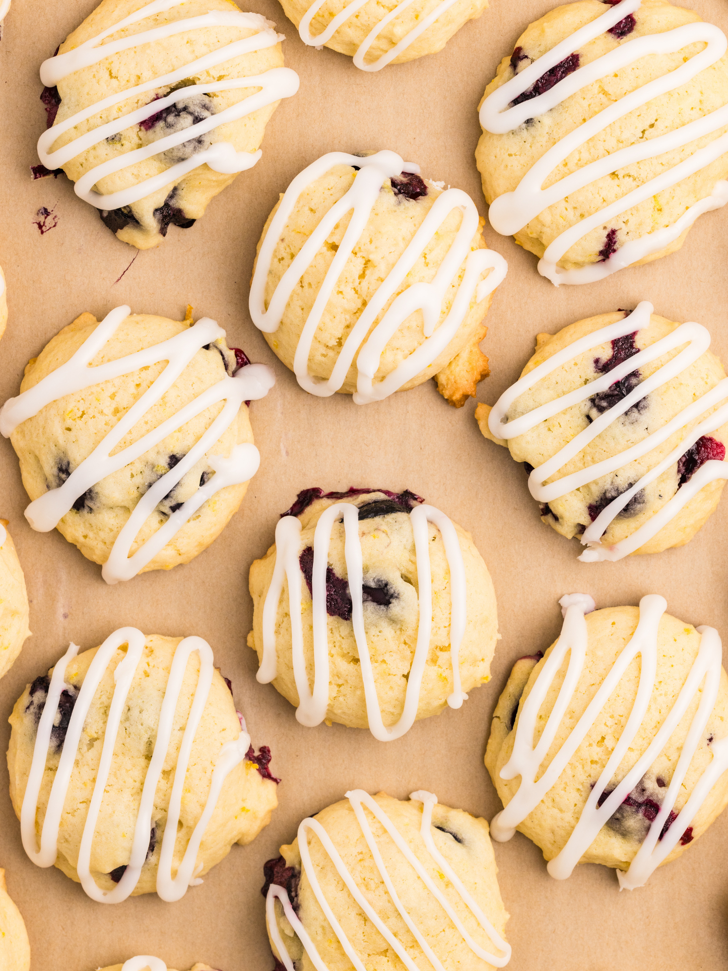 Lemon Blueberry Cake Cookies
