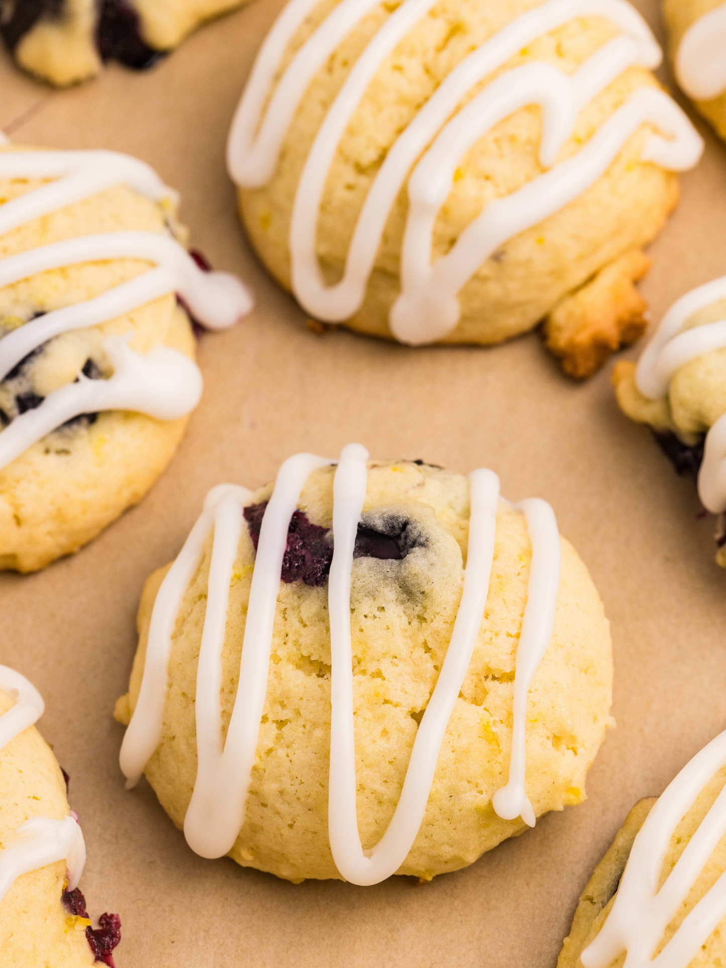 Lemon Blueberry Cake Cookies