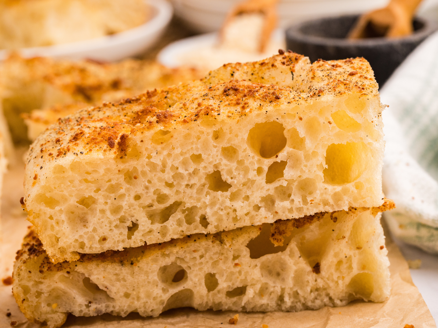 Black Pepper Focaccia