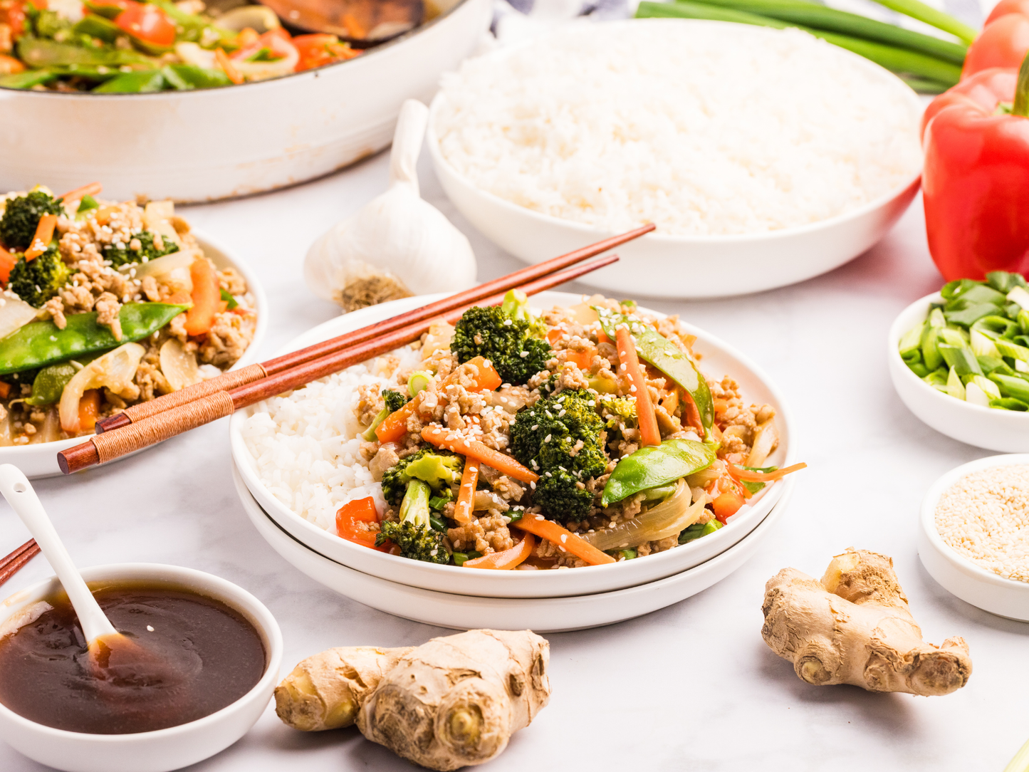 Ground Chicken Stir Fry