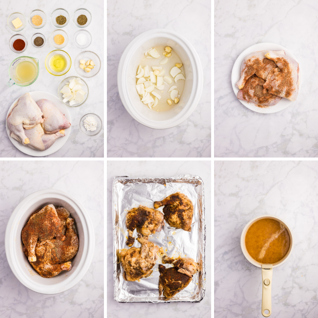 Slow Cooker Chicken Leg Quarters